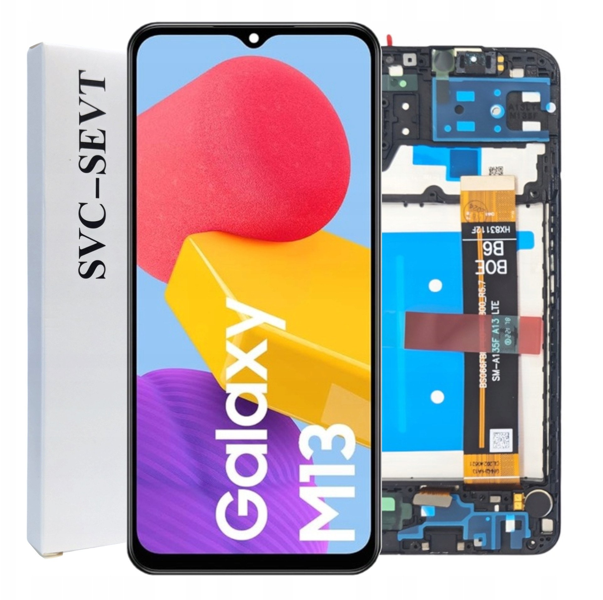 ORYGINAŁ WYŚWIETLACZ EKRAN LCD DO SAMSUNG GALAXY M13 4G RAMKA SM-M135F