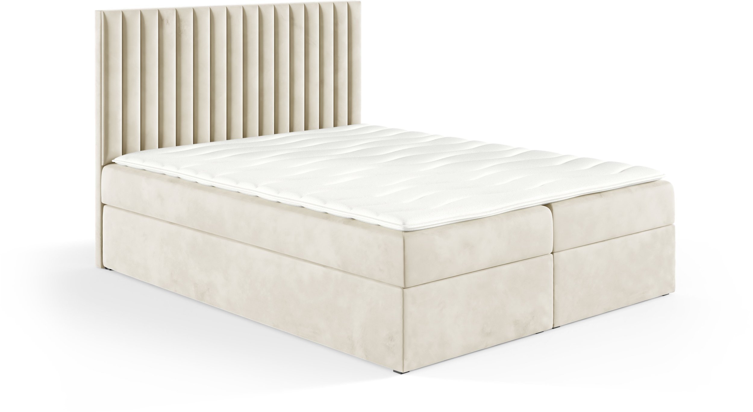 Łóżko kontynentalne Lilly Box 200x200 bez nóg riviera 21