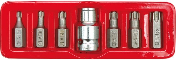 Vorel Końcówki specjalne Torx T25-T55 30mm 7szt. 66570