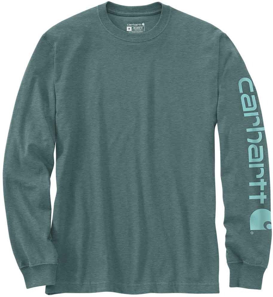 Koszulka Carhartt Logo Long Sleeve Sea Pine