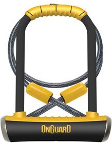 OnGuard Zapięcie rowerowe PitBull Mini LS 8007DT + linka (ONG-8007DT)