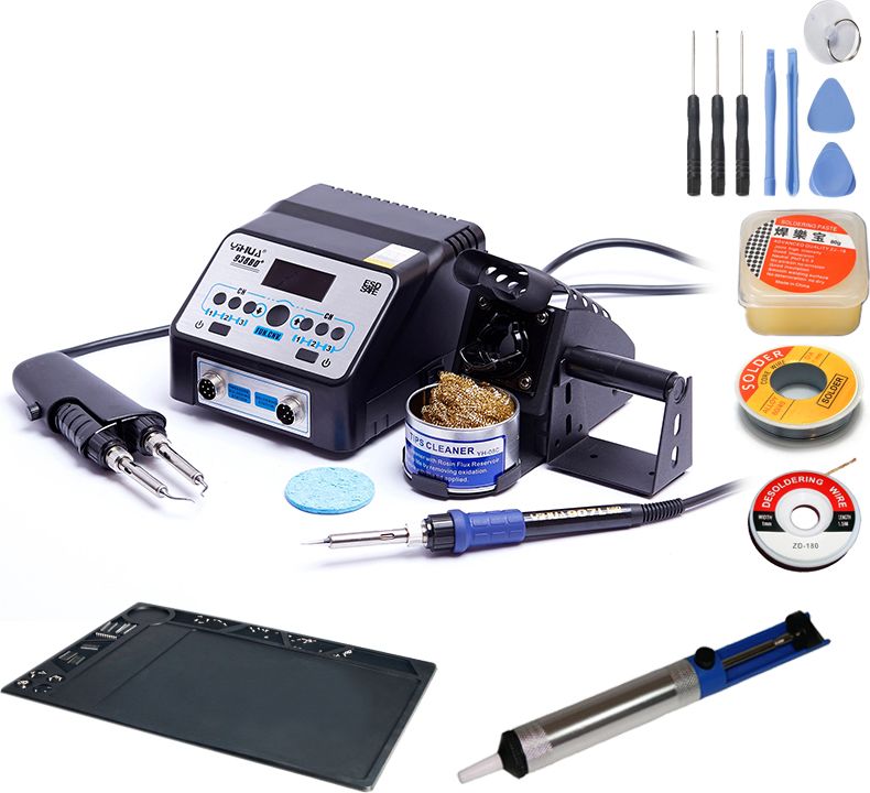 Techrebal Stacja lutownicza Yihua 938BD+ Mata KIT4