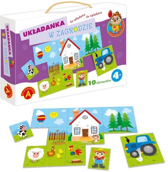 Alexander Układanka. W zagrodzie - Sówka Mądra Główka