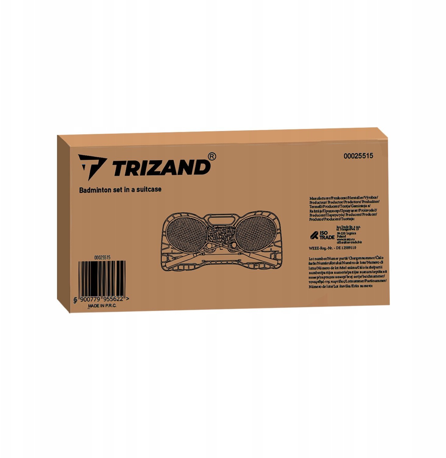 Zestaw do badmintona w walizce Trizand 25515