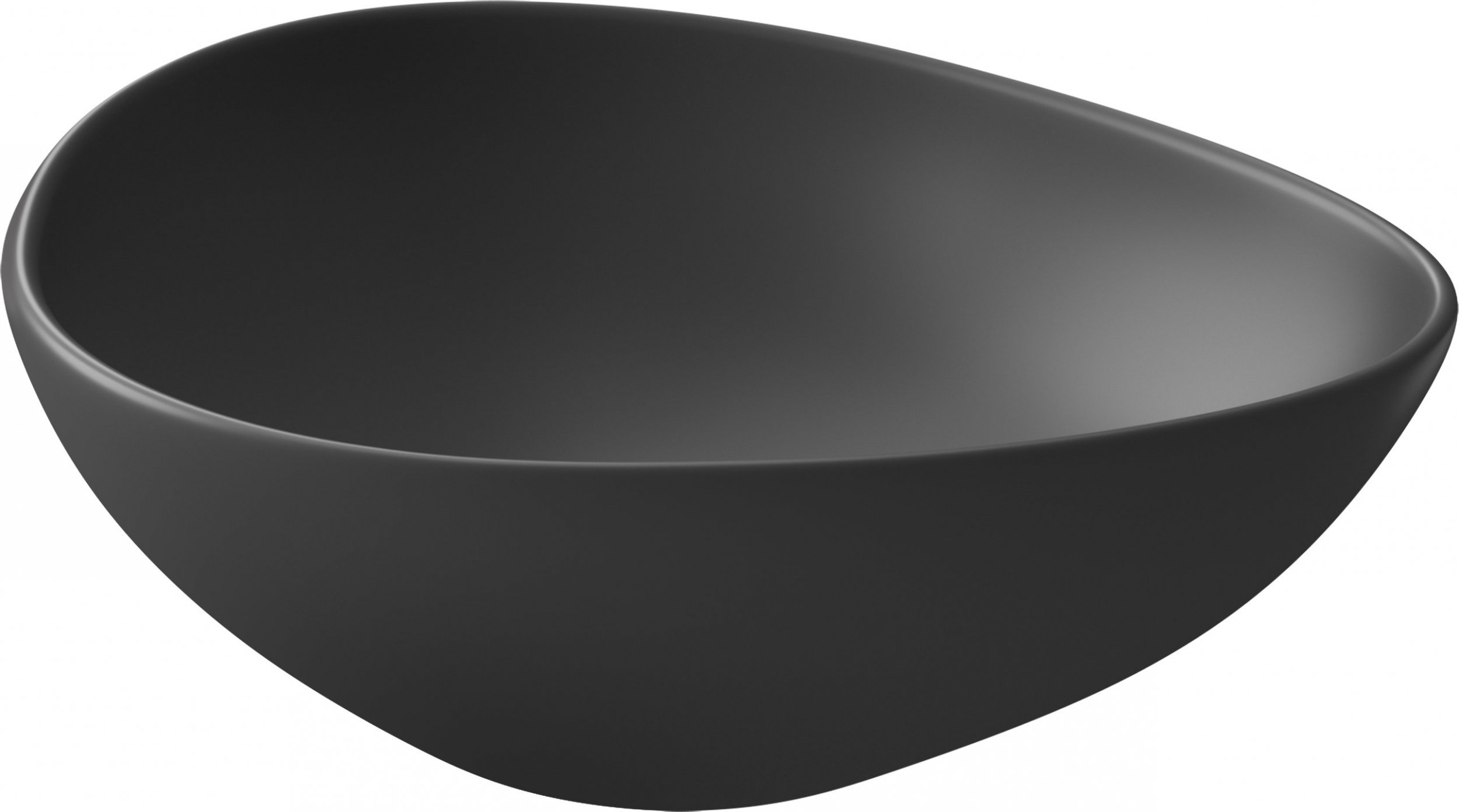 Umywalka Cersanit nablatowa Moduo 45 nieregularna Antracyt mat (K116-105)