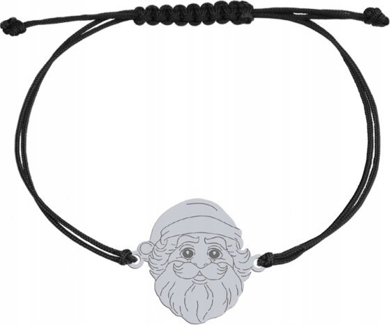Radziszewska Jewellery Prezent na Święta Bransoletka z Mikołajem srebro925 GRAWER DEDYKACJA GRATIS