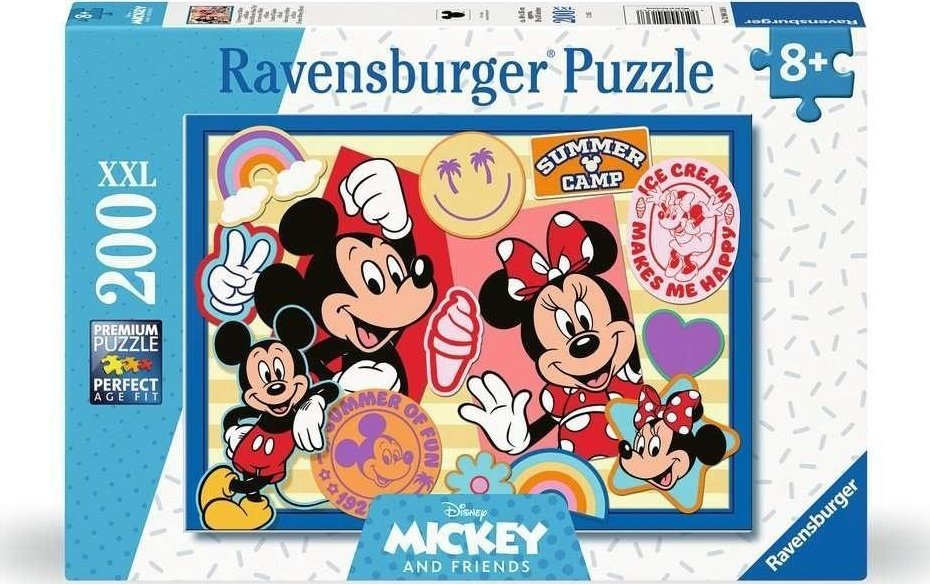 Ravensburger Puzzle XXL Mickey and Minnie 200 elementów