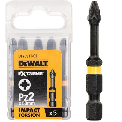 Dewalt Końcówki wkrętarskie 50mm Torsion Pz2 5szt. (DT7391T)