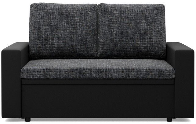 Adams Group Rozkładana sofa CAPERO, plecionka, 148x87x90 cm, czarny, ciemny szary