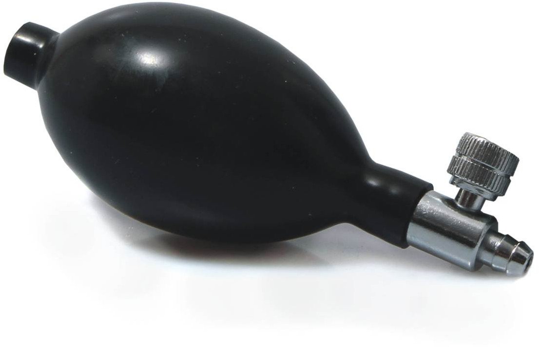 Gruszka do ciśnieniomierzy zegarowych -z zaworem - uniwersalna Lateksowa gruszka do ciśnieniomierzy- z zaworem