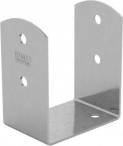 Domax Podstawa słupa przykręcana do betonu kotwa 101x101x123 mm