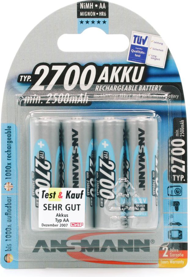 Ansmann Akumulator AA / R6 2700mAh 4 szt.