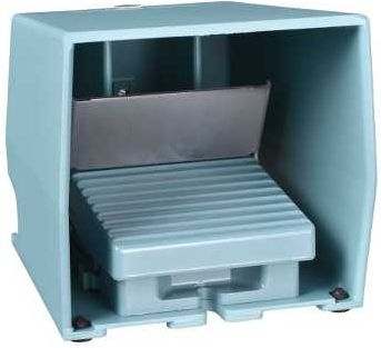 Schneider Electric Wyłącznik nożny pojedynczy z osłoną niebieski metal 1Z 2R 1 krok (XPEM511)