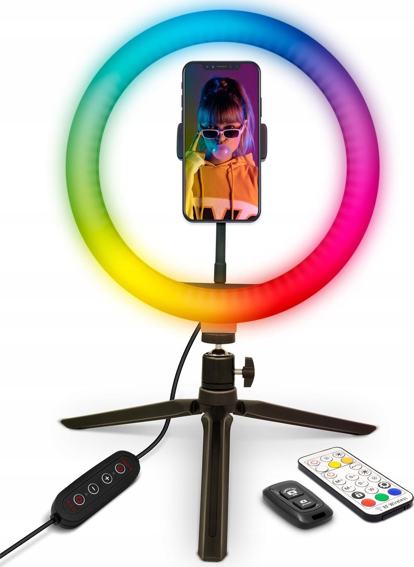 Lampa pierścieniowa Yenkee YSM 710 Uchwyt LED Ring 10''YENKEE