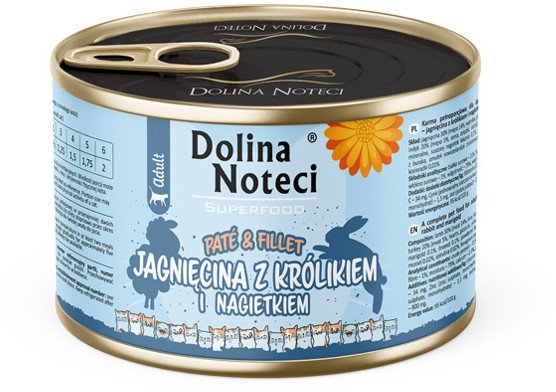 Dolina Noteci Superfood z jagnięciną i królikiem 185g