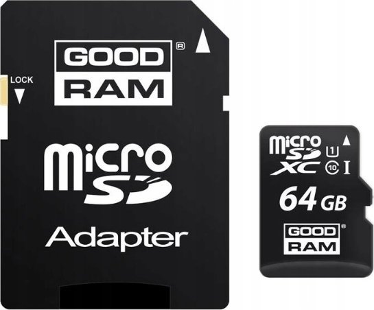 Goodram Karta Pamięci 64 Gb Micro Sdhc + Adapter Sd 10Class