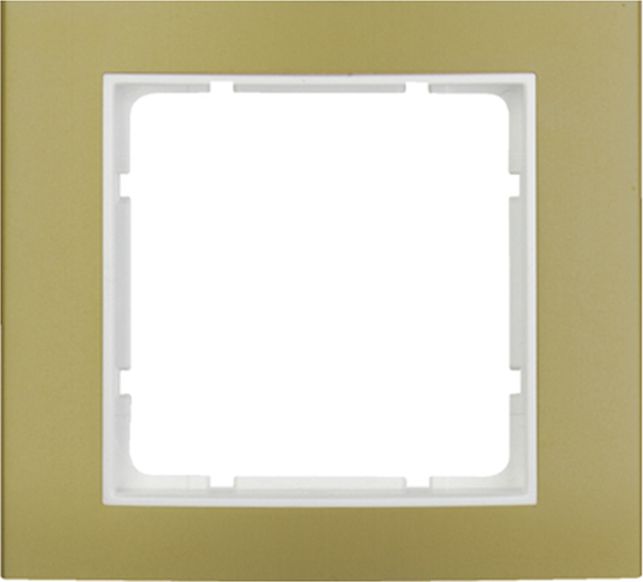 Hager Ramka 1-krotna złoty/śnieżnobiały B.3 10113046