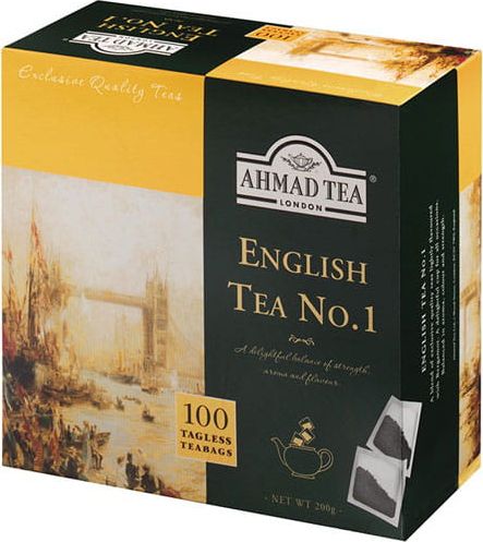 Ahmad Tea London English Tea No1 Herbata ekspresowa 100 torebek bez zawieszki