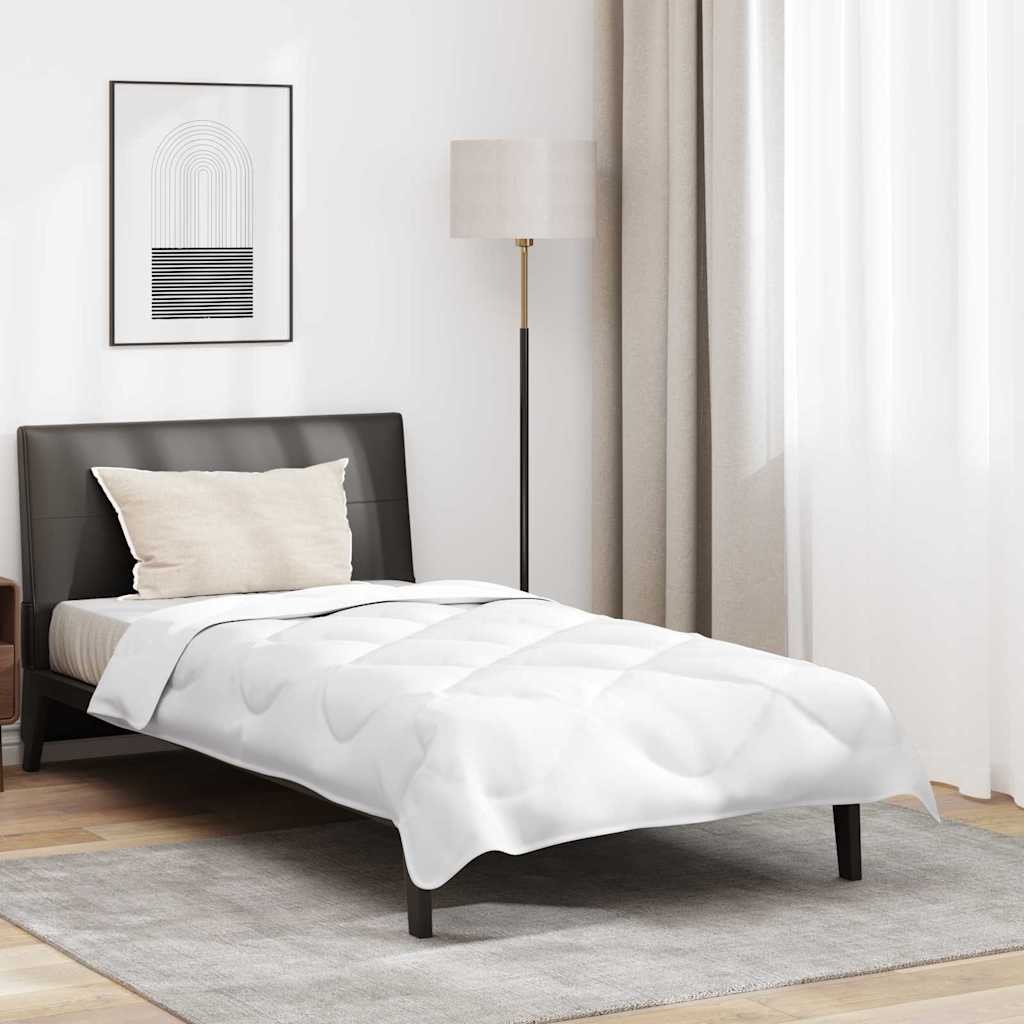 Zestaw kołdry zimowej z poduszką 2 pcs Biały 140 x 200 cm Mikrofibra