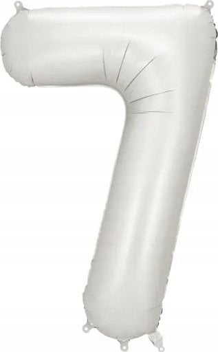 Balon fol.Cyfra 7 86cm srebrny 82762