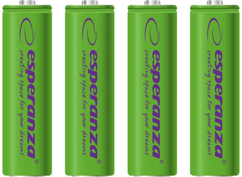 Esperanza Akumulator zielone AA / R6 2000mAh 4 szt.