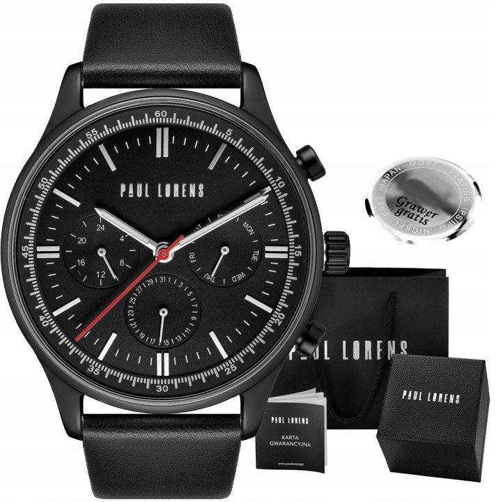 Zegarek męski Paul Lorens FABER-1A3 Z GRAWEREM