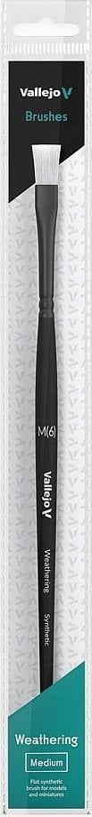 Vallejo Vallejo: B09002 - Weathering - Flat Brush - Synthetic M