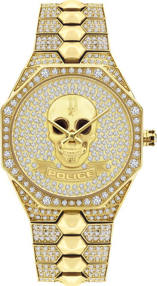 Zegarek Police Zegarek damski Police PL.16027BSG-22M CYRKONIE złoty
