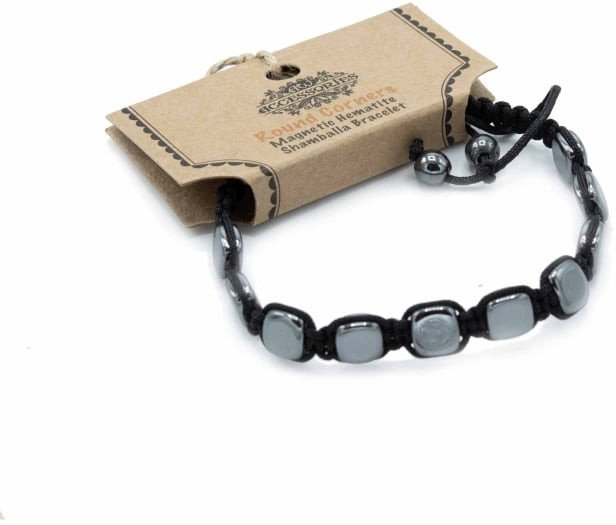 Bransoletka magnetyczna z Hematytu - Prostokątna