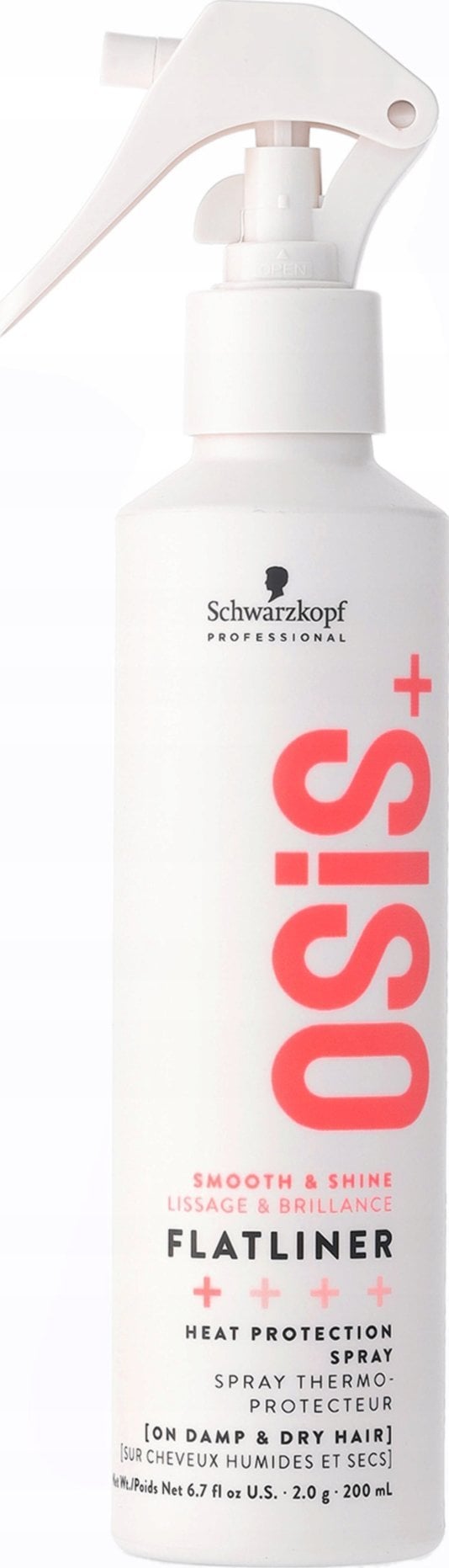 SCHWARZKOPF PROFESSIONAL_Flatliner+ Heat Protection Spray innowacyjny termoochronny spray prostujący 200ml