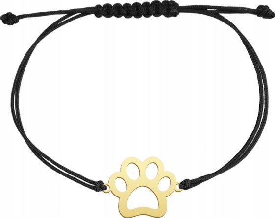 Radziszewska Jewellery Pozłacana Bransoletka ŁAPKA PSA DEDYKACJA