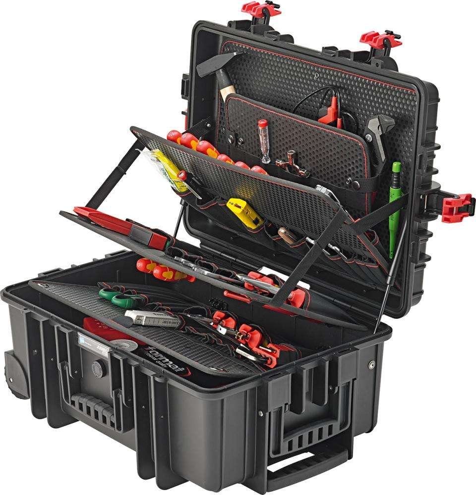 Zestaw narzędzi dla elektryków, 208-częściowyw walizce ochronnejFORMAT