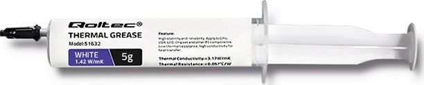 Pasta termoprzewodząca Qoltec White 5g (51632)