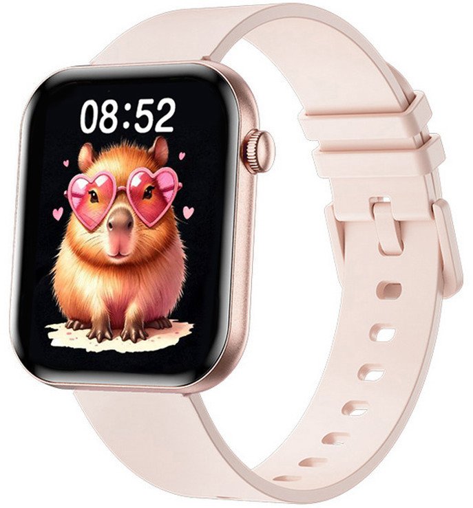 Zegarek dziecięcy SMARTWATCH RUBICON RNCF49 pink/pink silicone