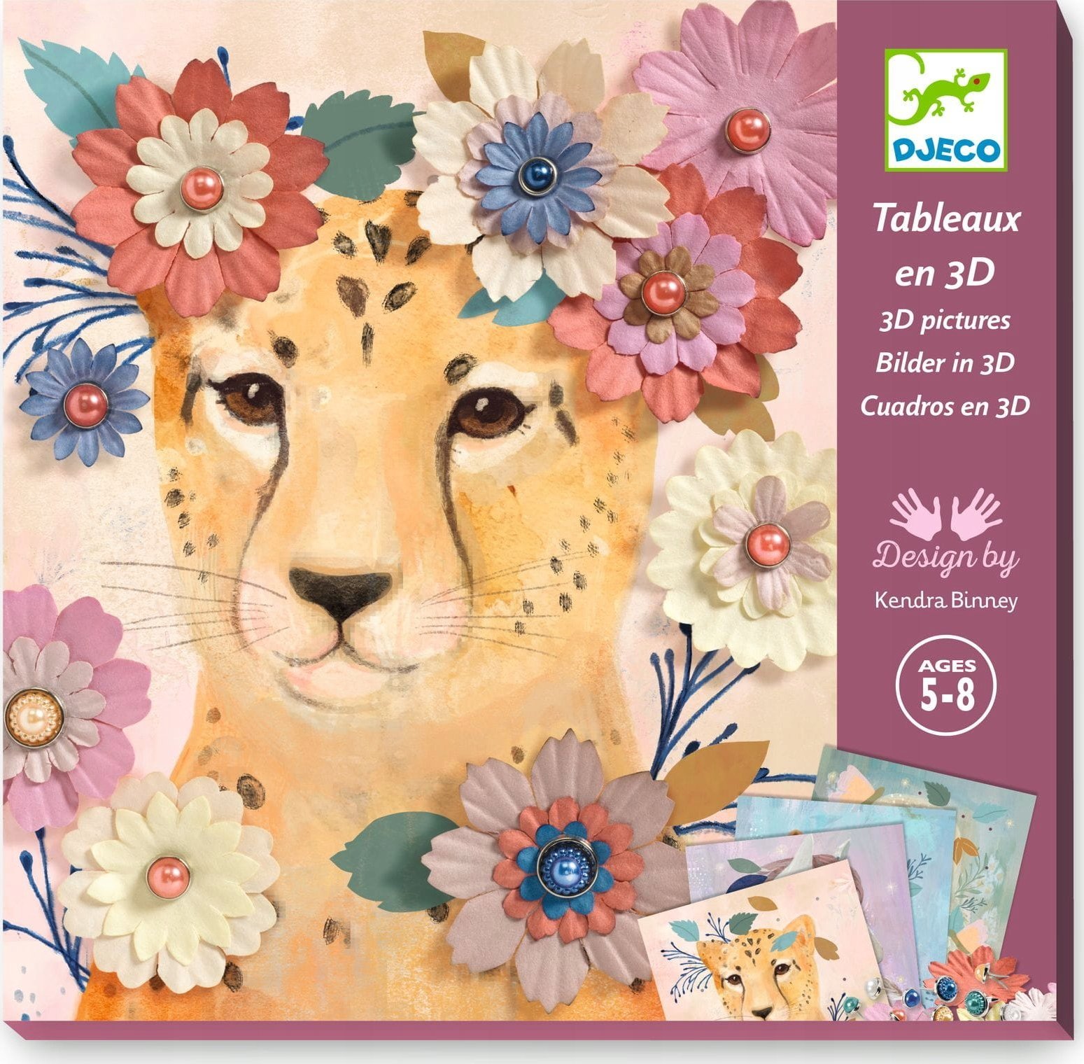 Djeco Djeco Popieriniai kūriniai - Gėlių vainikai