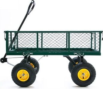 Procter Wózek ogrodowy 4-kołowy ciągniony. Otwierane burty