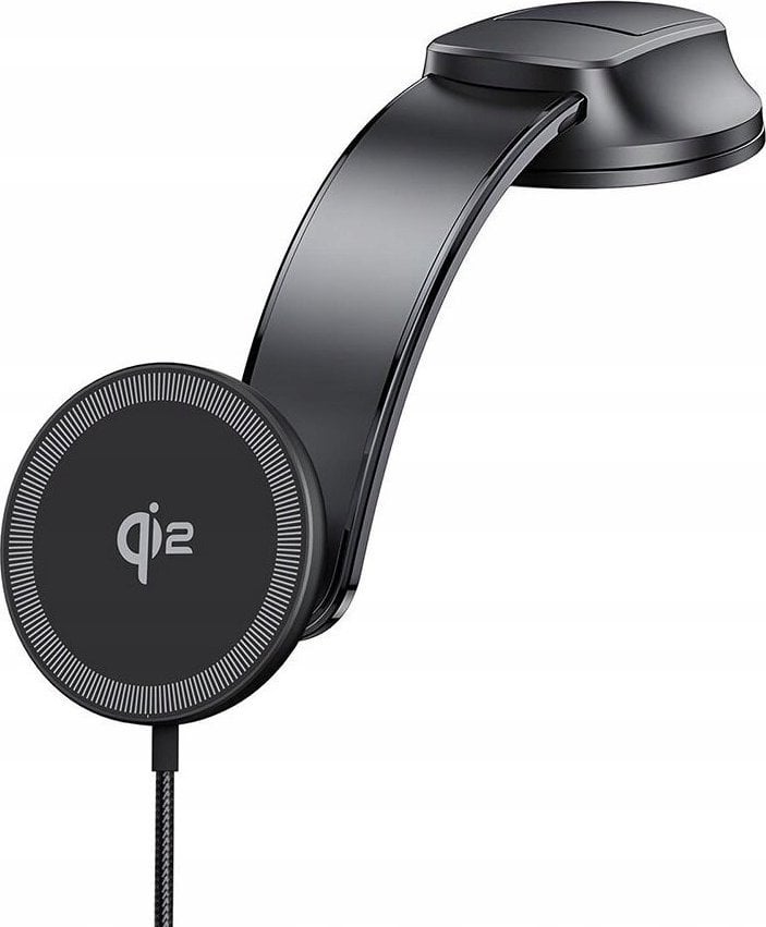 Duzzona DUZZONA V4 - uchwyt samochodowy indukcyjny do deski kompatybilny z MagSafe 15W i ładowaniem Qi2 czarny