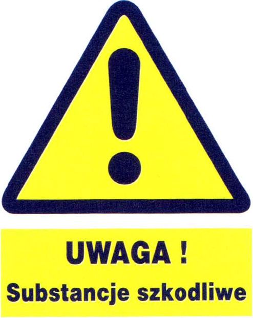 Mój dom Zoo-3 - Uwaga ! Substancje Szkodliwe Znak Tablica