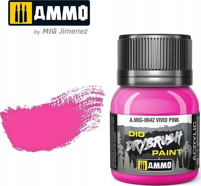 Vallejo Ammo: DIO Drybrush - Vivid Pink