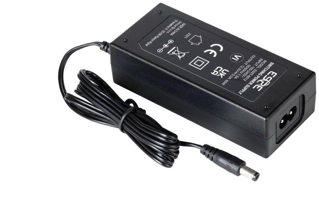 Zasilacz desktop ESPE 24V 2.5A 60W C8 wtyk prosty 2,1x5,5mm
