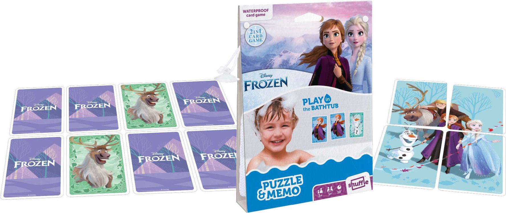 Cartamundi Shuffle - Aqua game Disney Frozen CARTAMUNDI