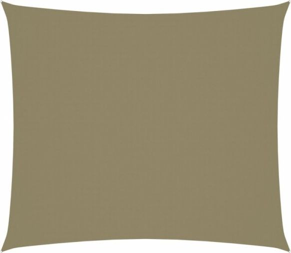 vidaXL Prostokątny żagiel ogrodowy, tkanina Oxford, 2,5x3 m, beżowy
