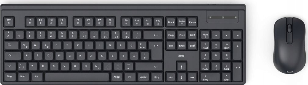 Klawiatura + mysz Hama WKM-100 czarna (U81730510000)