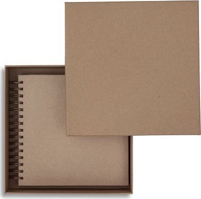 PUDEŁKO TEKTUROWE 23,5X23,50X6,5CM - KRAFT