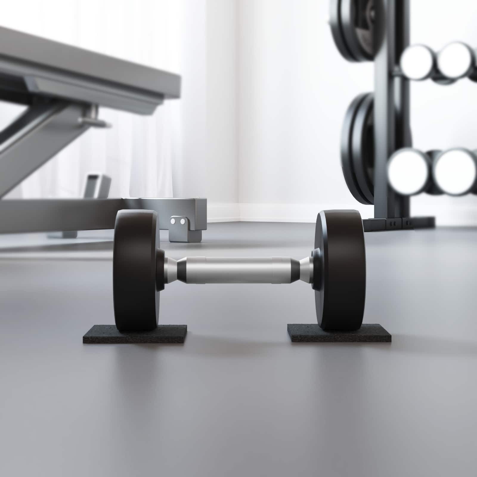 vidaXL Podkładka gumowa z gumy Czarny