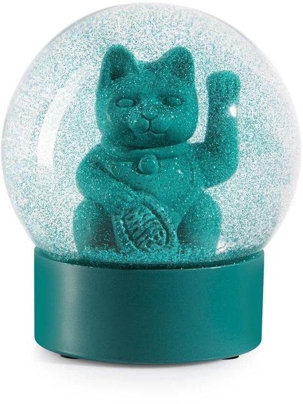 Kula śnieżna - Lucky Cat zielony