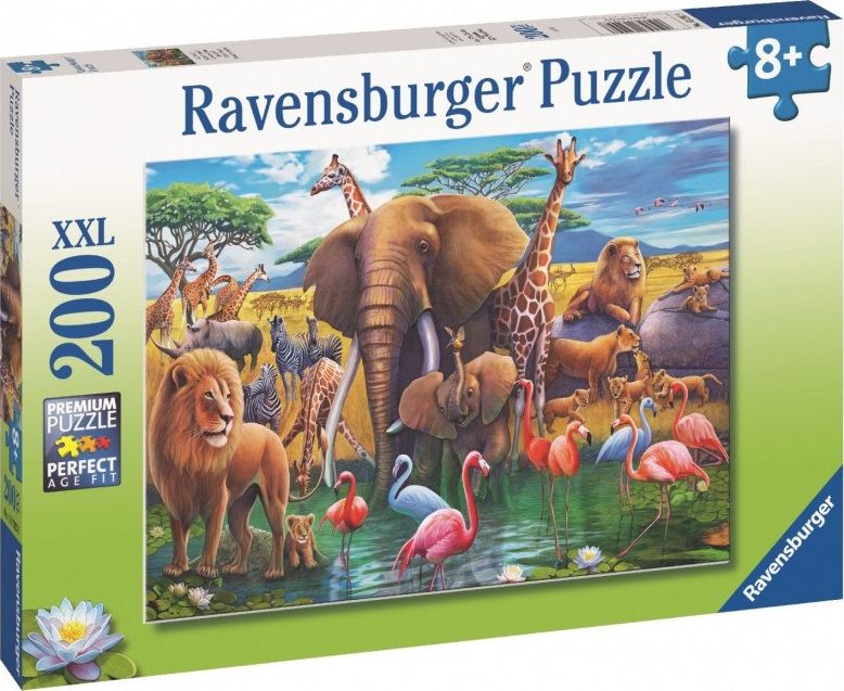 Ravensburger Puzzle dla dzieci 2D Dzikie zwierzęta 200 elementów