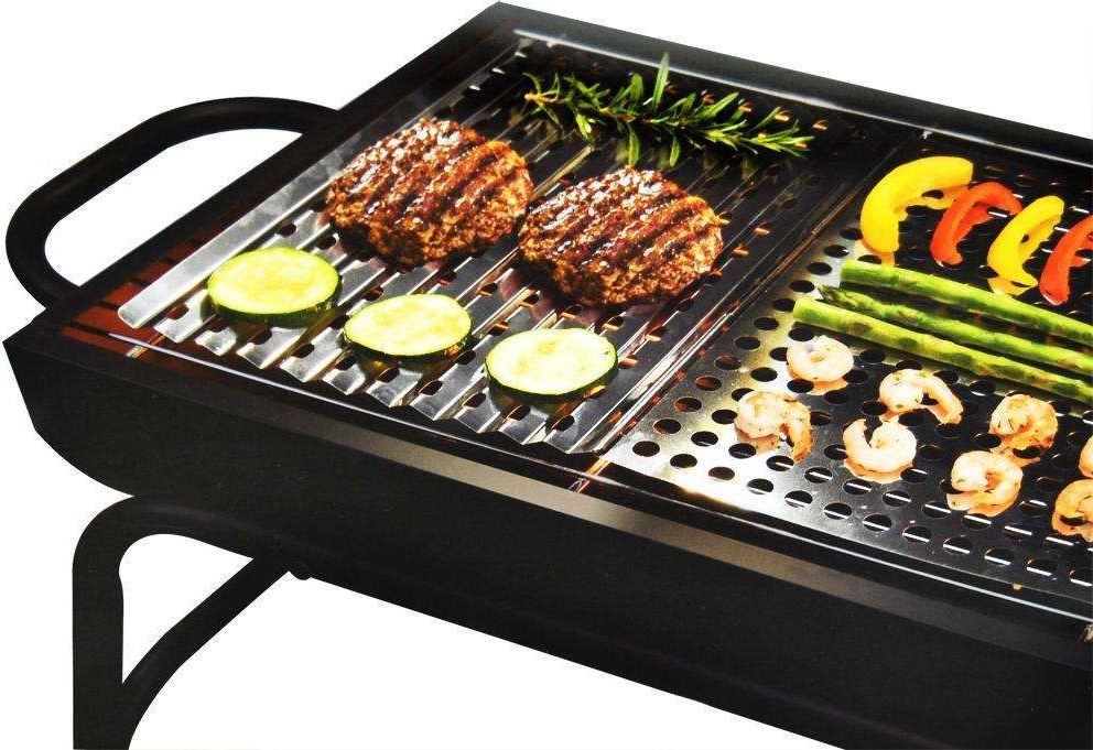 BBQ Płyta NA GRILLA grillowa perforowana ruszt stalowy