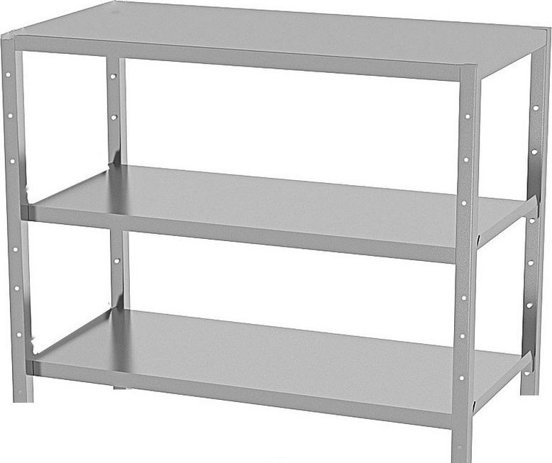 qBox Regał warsztatowy wym. 1350 x 1000 x 400 mm, ładowność 200 kg na półkę (półki 2)