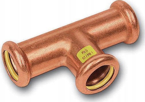 Trójnik 3xP 22x18x15 SANHA-Press Gas